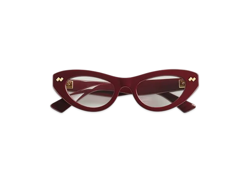 Bottega Veneta Dizzy Cat Eye Eyeglasses "Burgundy/Transparent"