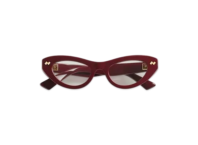Bottega Veneta Dizzy Cat Eye Eyeglasses "Burgundy/Transparent"