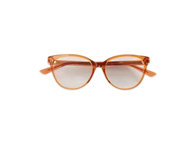 Bottega Veneta Classic Cat Eye Eyeglasses "Brown/Transparent"