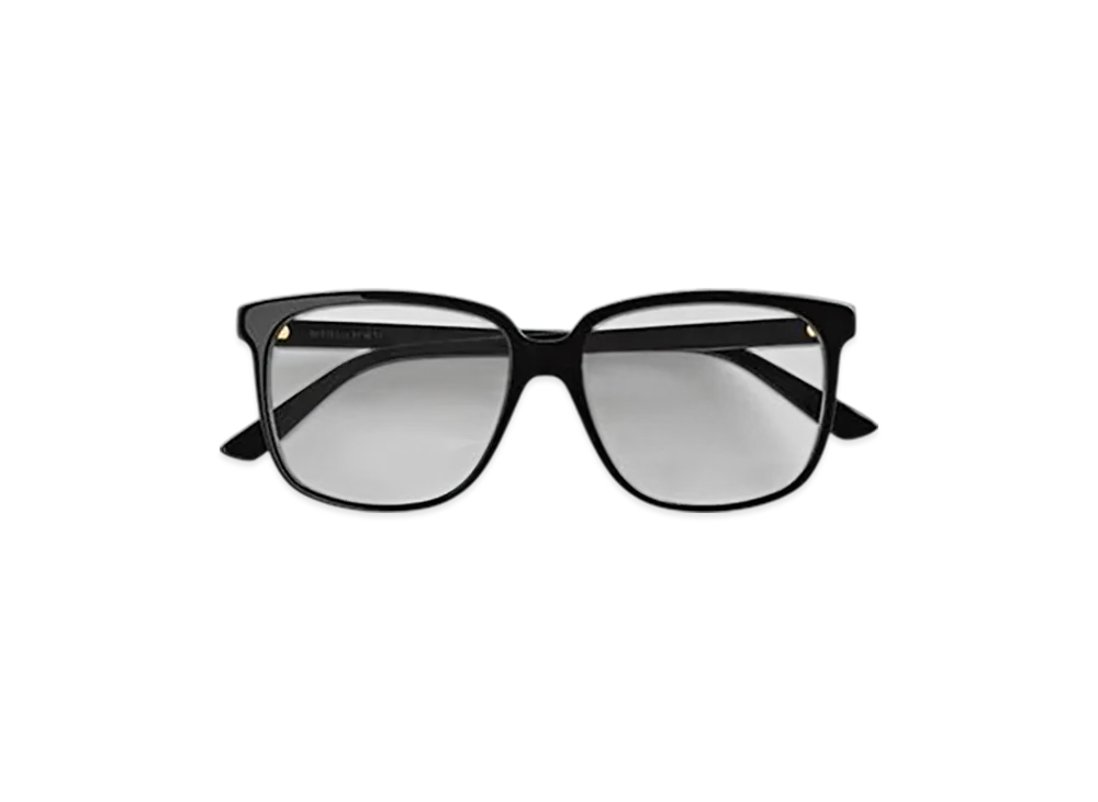 Bottega Veneta Classic Square Eyeglasses "Black/Transparent"