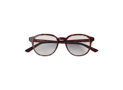 Bottega Veneta Classic Panthos Eyeglasses "Havana/Transparent"