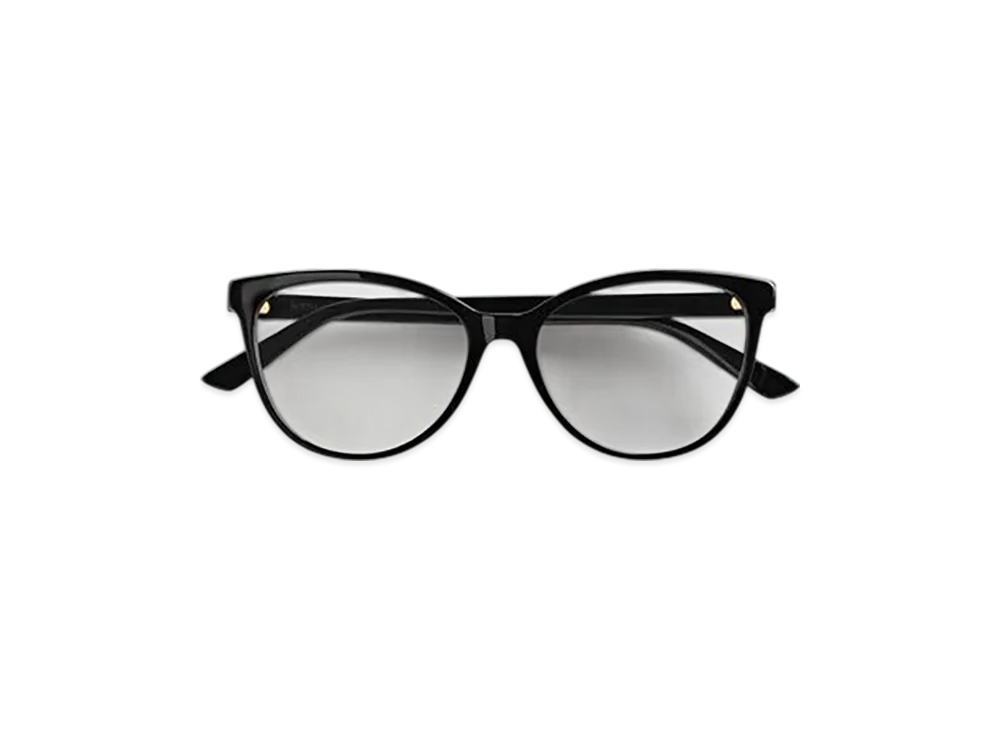 Bottega Veneta Classic Cat Eye Eyeglasses "Black/Transparent"