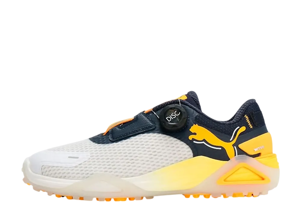 プーマ ウィメンズ ゴルフ シャドウキャット ニトロ ディスク "プーマホワイト/ディープネイビー/サンストリーム"