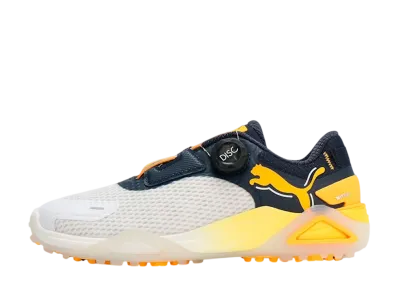 Puma Women's Golf Shadowcat Nitro Disc Spikeless "PUMA White/Deep Navy/Sun Stream"
