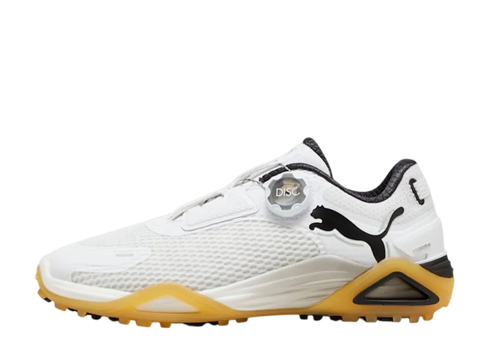Puma Women's Golf Shadowcat Nitro Disc Spikeless "PUMA White/PUMA Black/Gum"
