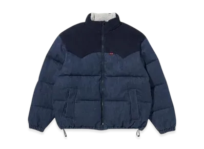 LEVI'S Denim Super Puff Down Jacket "Dark Blue/Black"