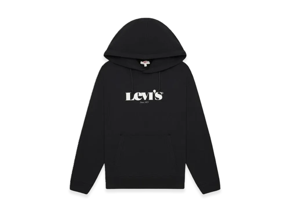 LEVI'S Logo Printing Hoodie "Black"