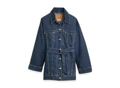 LEVI'S Belted Dolman Trucker Jacket "Deep Blue"
