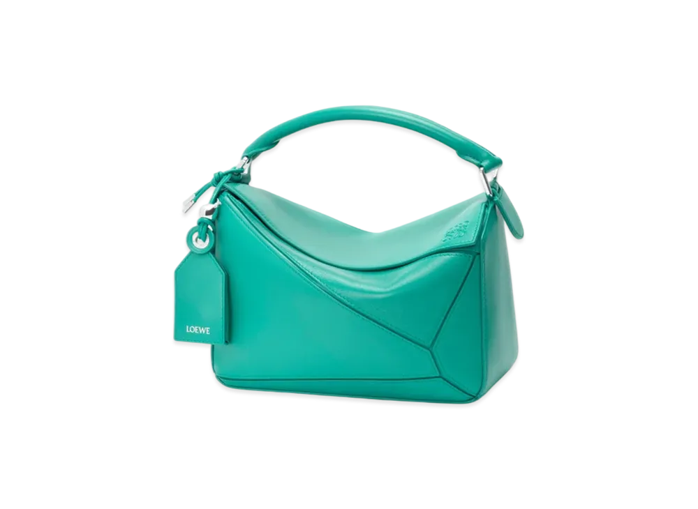 LOEWE Featherlight Puzzle Bag Small "Aquamarine"