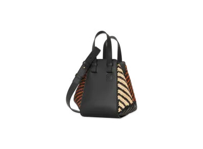 LOEWE Hammock Bag Compact "Black/Natural"