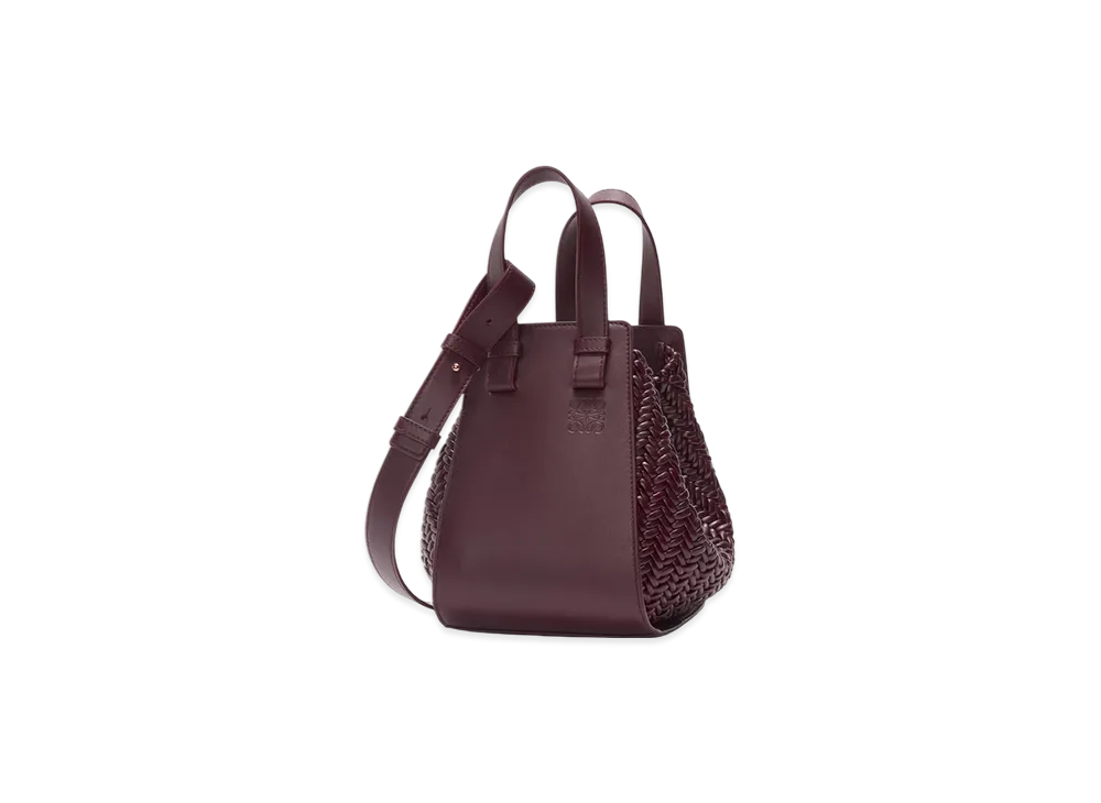LOEWE Hammock Bag Compact "Dark Burgundy"