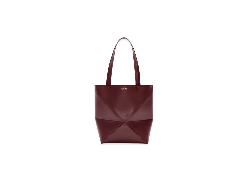 LOEWE Puzzle Fold Tote "Dark Burgundy"