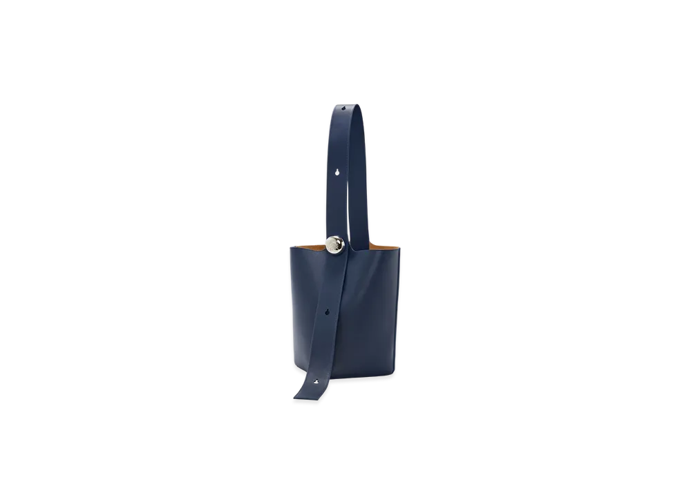 LOEWE Pebble Bucket Bag Medium "Abyss Blue"