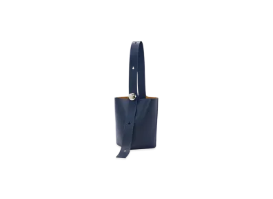 LOEWE Pebble Bucket Bag Medium "Abyss Blue"