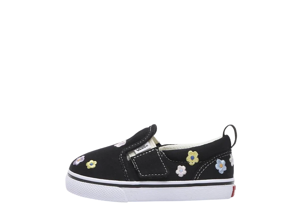 バンズ TD スリッポン "ブラック/ホワイト" (V98TDL EB.FLW) (キッズ)