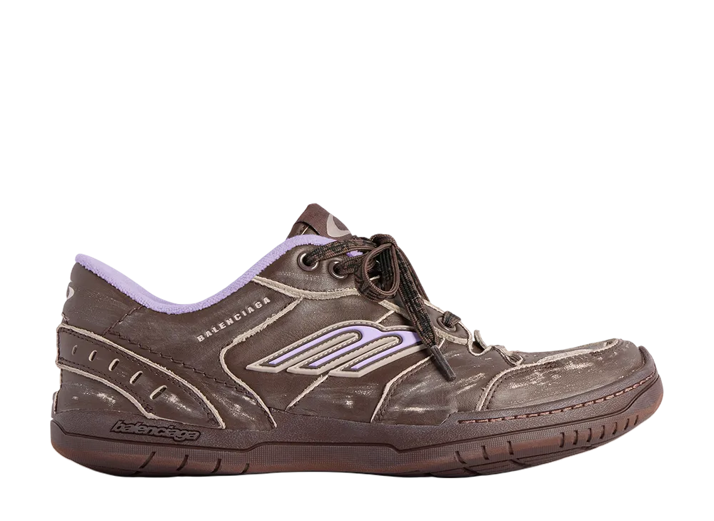 バレンシアガ ウィメンズ ハンプトンズ ウォーンアウト スニーカー "ブラウン/ライラック"