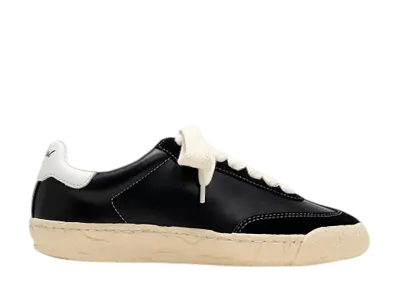 Maison MIHARA YASUHIRO FRANCIS PAST Sole Mixed Material Low-Top Sneakers "Black"