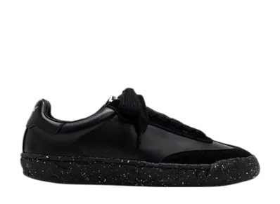 Maison MIHARA YASUHIRO FRANCIS PAST Sole Mixed Material Low-Top Sneakers "Black/Black"