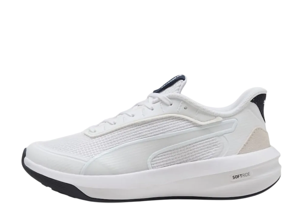 プーマ ウィメンズ ソフトライド コートニー "プーマホワイト/ニューネイビー"
