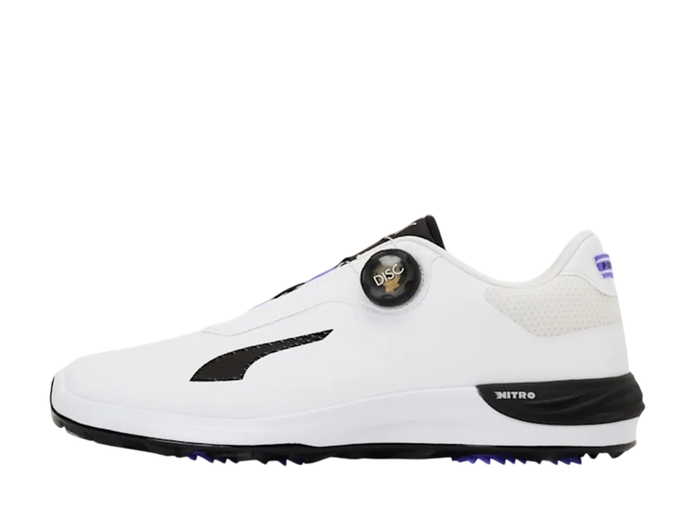 プーマ パワーアセンド ニトロ ディスク "プーマホワイト/プーマブラック/ダークアメシスト"