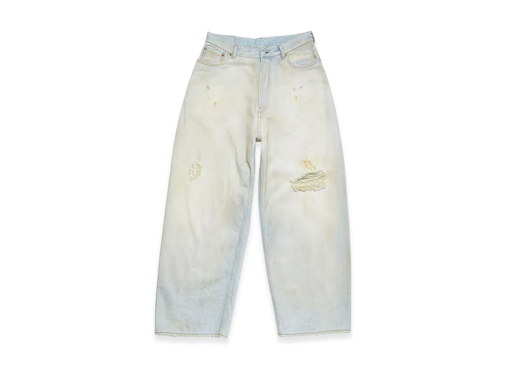Acne Studios Loose Fit Jeans - 2023 Puti "Light Blue/White"