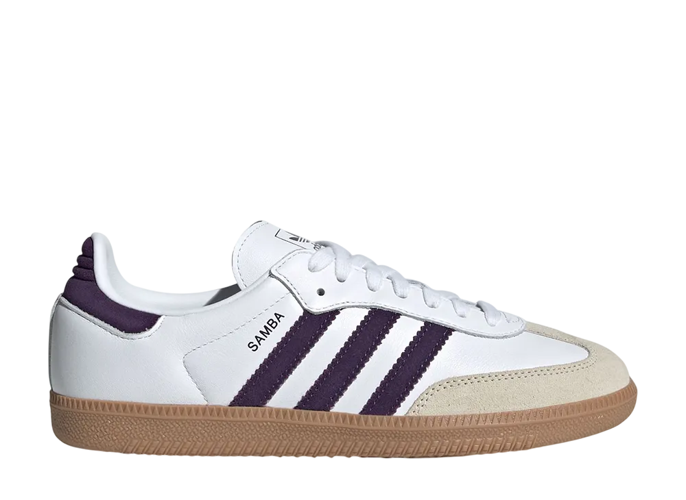 adidas Samba OG "Cloud White/Alumina/Aurora Plum"