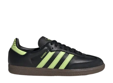 adidas Women's Samba OG "Core Black/Pulse Lime/Gum"