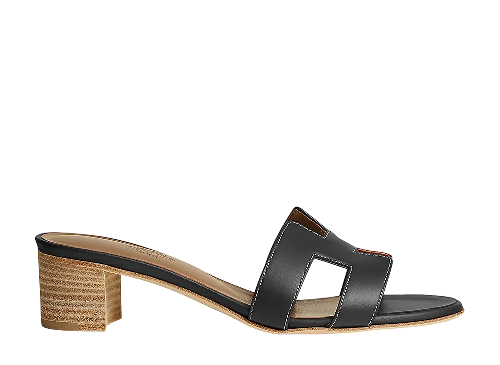 Hermes Women's Oasis Sandal "Noir"