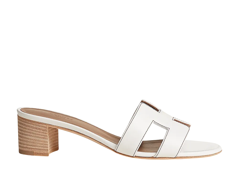 Hermes Women's Oasis Sandal "Blanc"