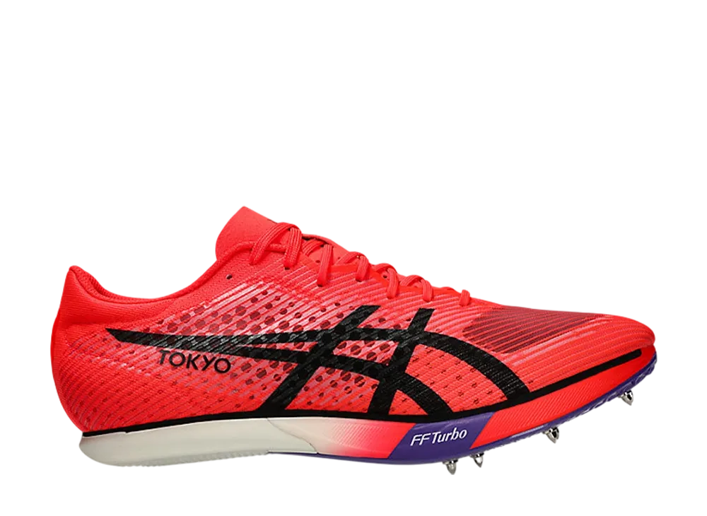アシックス メタスピード MD "フラッシュレッド/ブラック"