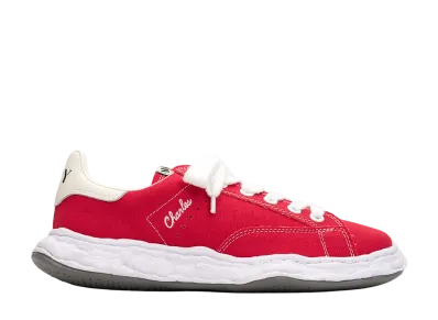 Maison MIHARA YASUHIRO CHARLES OG Sole Canvas Low-top Sneaker "Red"