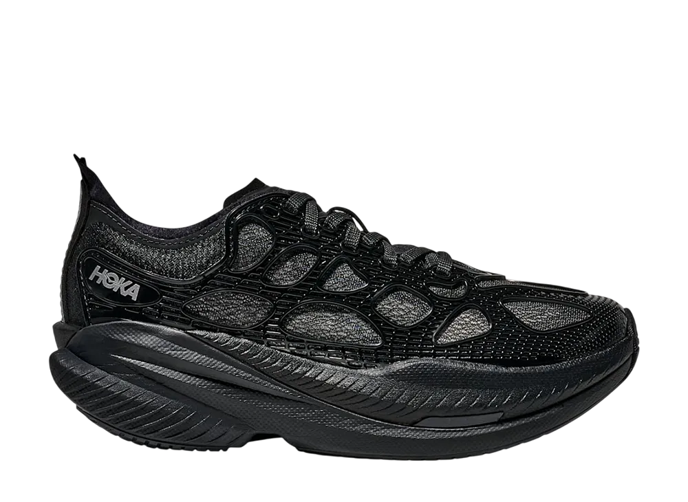 ホカ マッハ X ケージド "ブラック/ミッドナイトブルー"