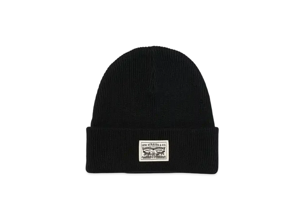 LEVI'S Back Patch Beanie "Black"