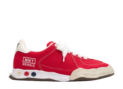Maison MIHARA YASUHIRO HERBIE OG Sole Canvas Low-top Sneaker "Red"