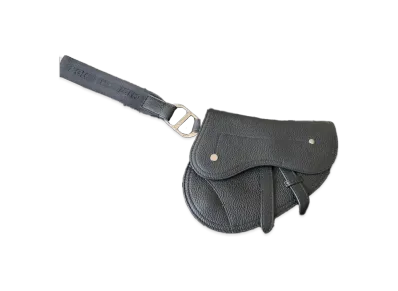 Dior Saddle Bag Small Leather Clutch "Black"