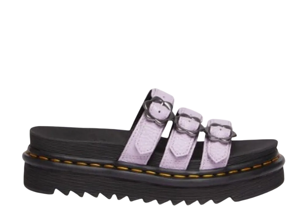 Dr.Martens Women's Blaire Flower Buckle Slide Sandal "Lilac"