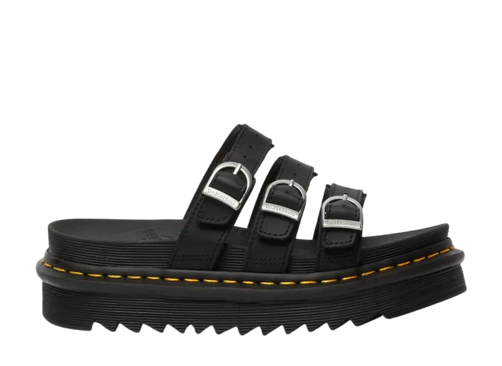 Dr.Martens Women's Blaire Leather Slide Sandal "Black"