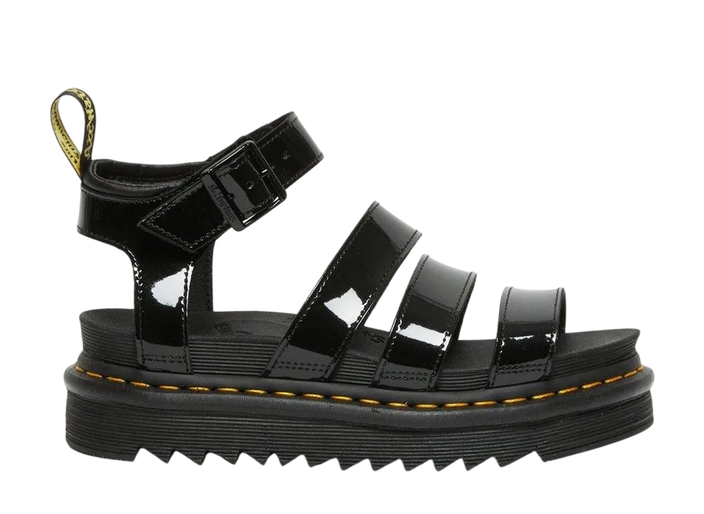 Dr.Martens Women's Blaire Patent Leather Gladiator Sandal "Black"