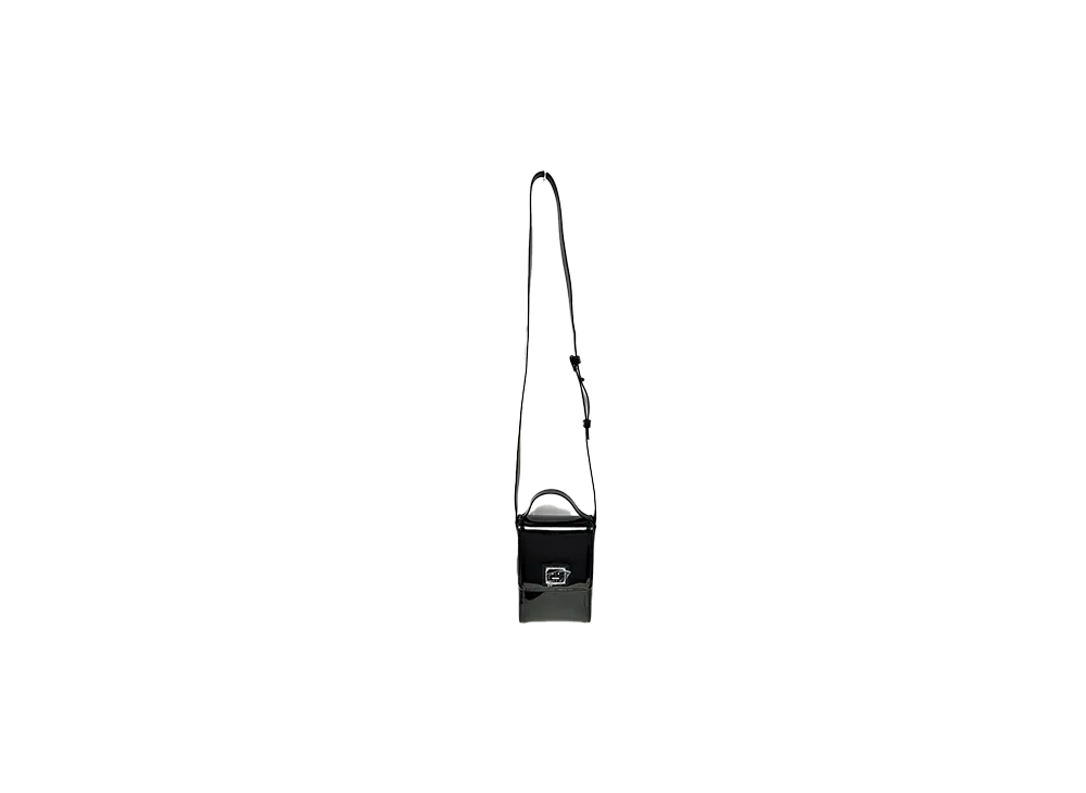 Acne Studios Akki Patent Plaque Face Bag "Black"