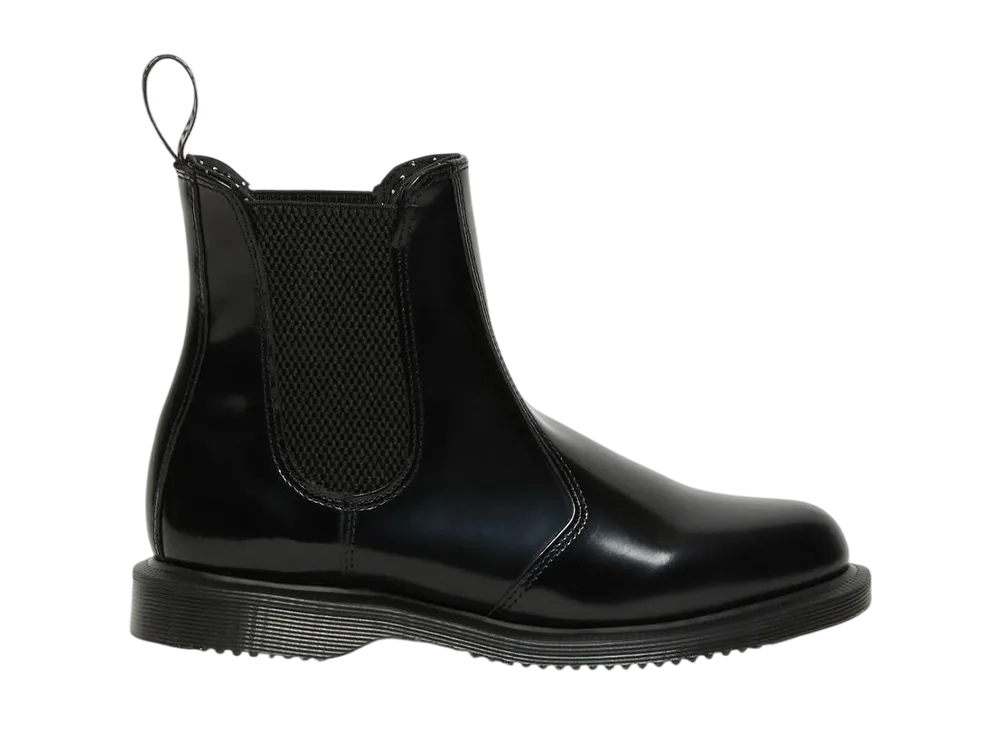 Dr.Martens Women's Flora Smooth Leather Chelsea Boots "Black"