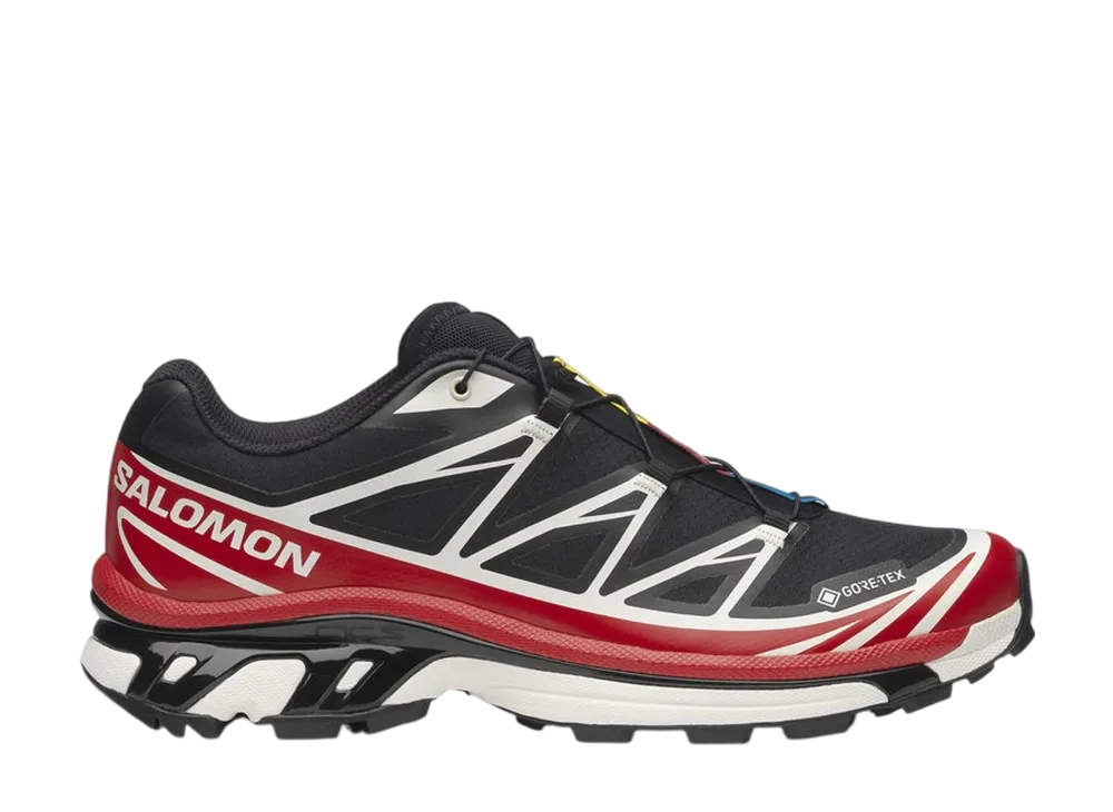 サロモン XT-6 ゴアテックス "ブラック/フレイムスカーレット/バニラアイス"