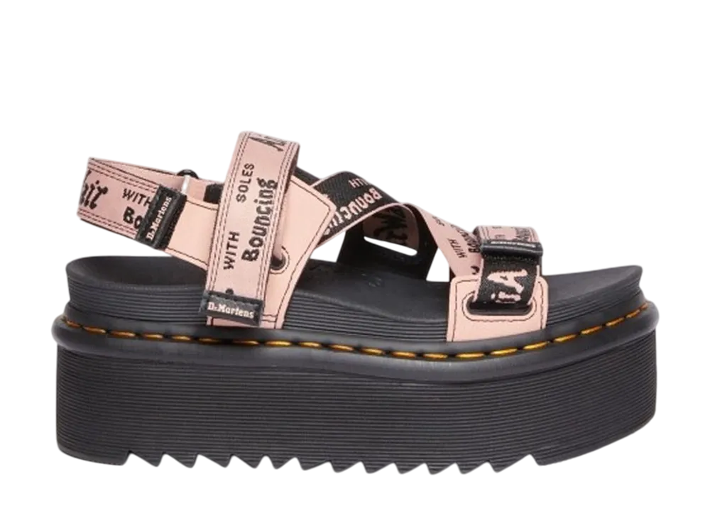 Dr.Martens Women's Kimber Logo Strap Sandal "Peach Beige"