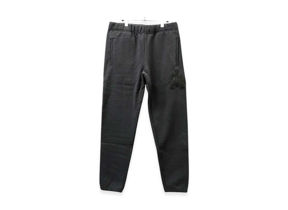 Chrome Hearts Y Not Triple Cemetery Cross Patch Sweatpants "Black"
