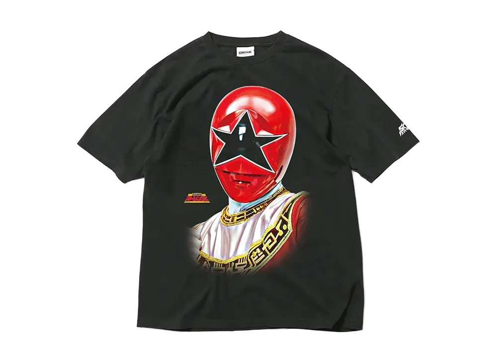 も*り様 スーパー戦隊 x GAME - 2001 ガオレッド Tシャツ スーパー戦隊 x HOMEGAME  【SNKRDUNK Limited Edition】 2001