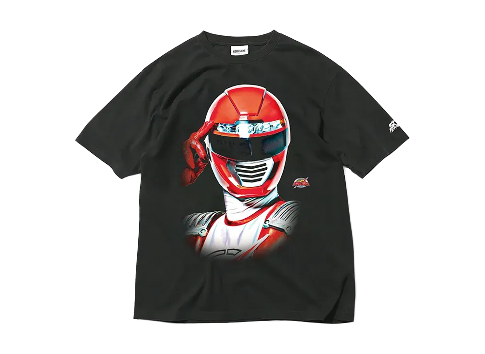 も*り様 スーパー戦隊 x GAME - 2001 ガオレッド Tシャツ スーパー戦隊 x HOMEGAME  【SNKRDUNK Limited Edition】 2001