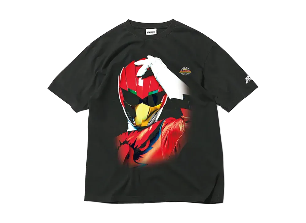 も*り様 スーパー戦隊 x GAME - 2001 ガオレッド Tシャツ スーパー戦隊 x HOMEGAME  【SNKRDUNK Limited Edition】 2001