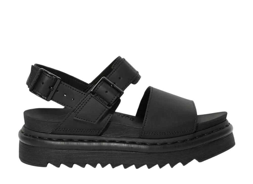 Dr.Martens Women's Voss Hydro Leather Strap Sandal "Black"