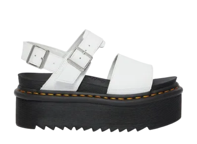 Dr.Martens Women's Voss Quad Leather Strap Platform Sandal "White"
