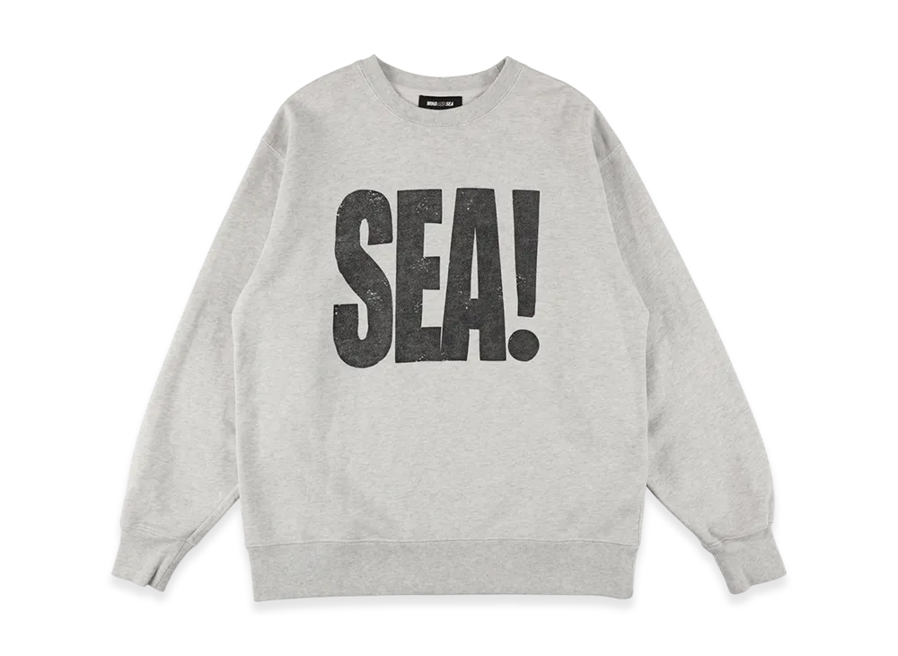 WIND AND SEA SEA! Crewneck Sweatshirt "Ash"
