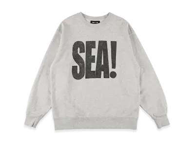 WIND AND SEA SEA! Crewneck Sweatshirt "Ash"